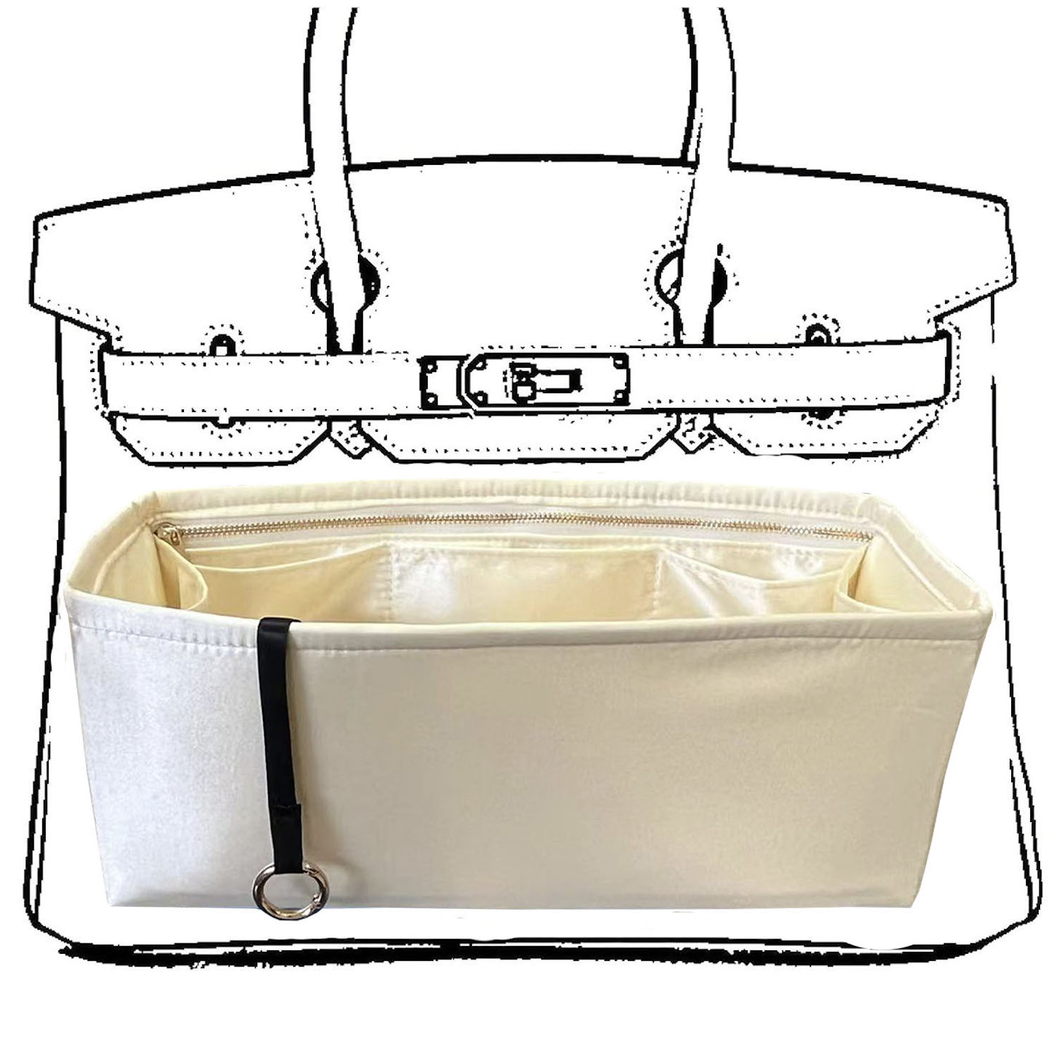 Luxury Skincare Organizer - Органайзер для сумок Birkin S 25