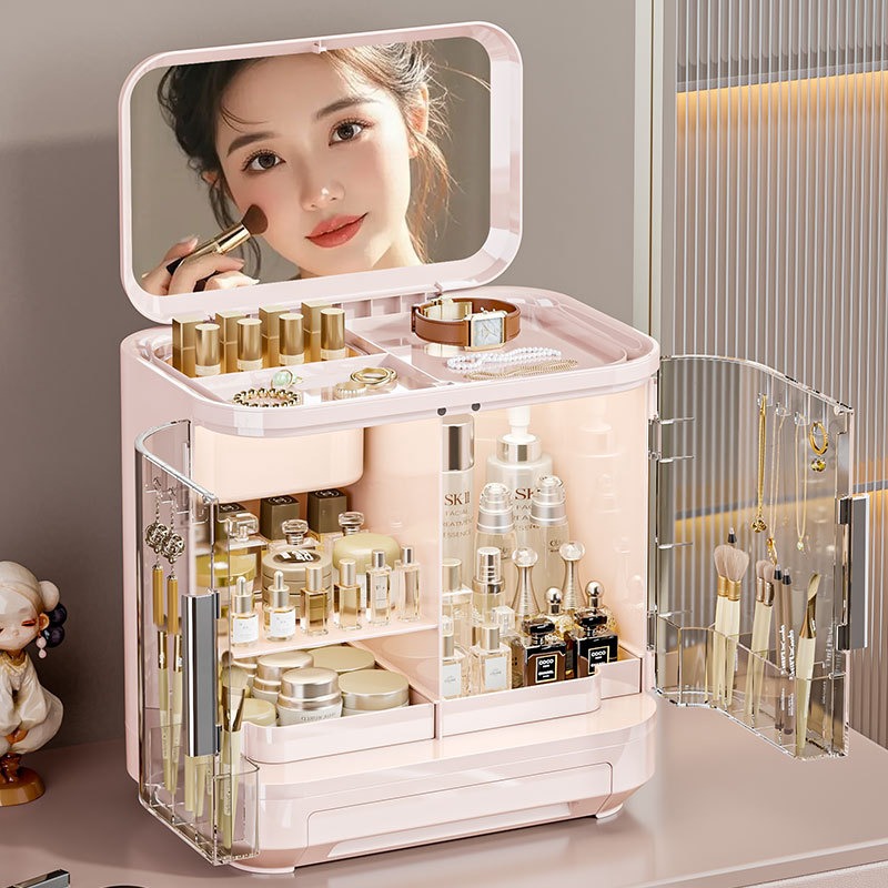 Luxury High End Skincare - Коробка для хранения косметики, зеркало, премиальный
