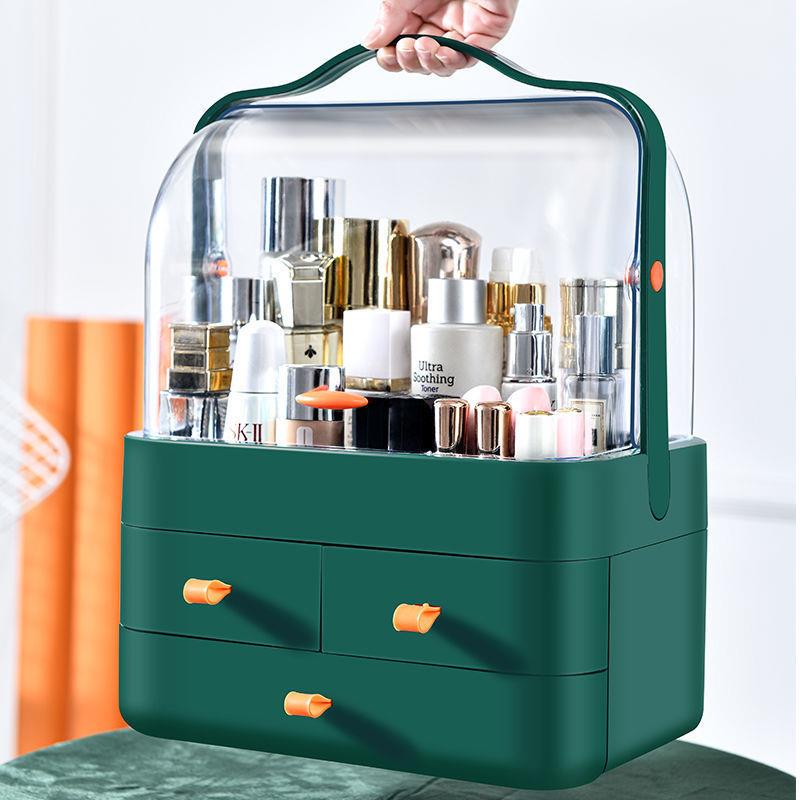 Luxury Skincare Organizer - Элитный пылезащитный настольный органайзер для косметики