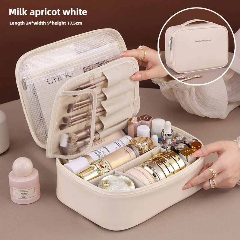 Luxury Skincare Organizer - Новая женская косметичка большой вместимости, портативный