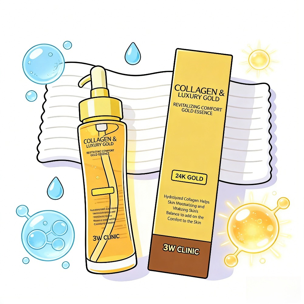 3WCLINIC Collagen & Luxury Gol – обзор и цена Luxury Skincare Essence