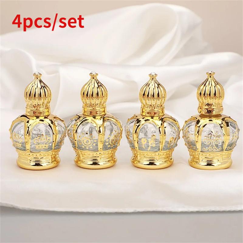 Набор из 4 роскошных золотых ф – обзор и цена Luxury Skincare Bottles